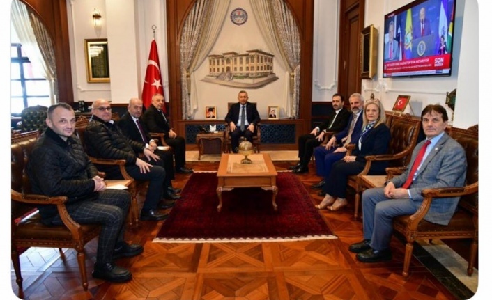 Başkan Şatıroğlu vali Şahin’i ziyaret etti.