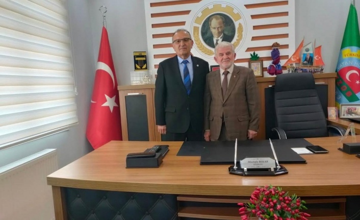 Başkan Eraydın Başkan bekar’ı ziyaret etti