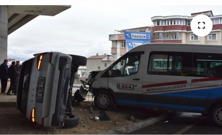 Ortahisar’da trafik kazası 4 yaralı.
