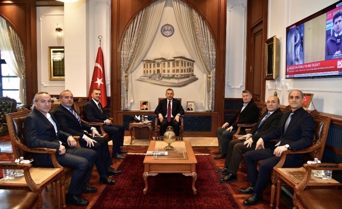 Vali Tahir Şahin’i ziyaret