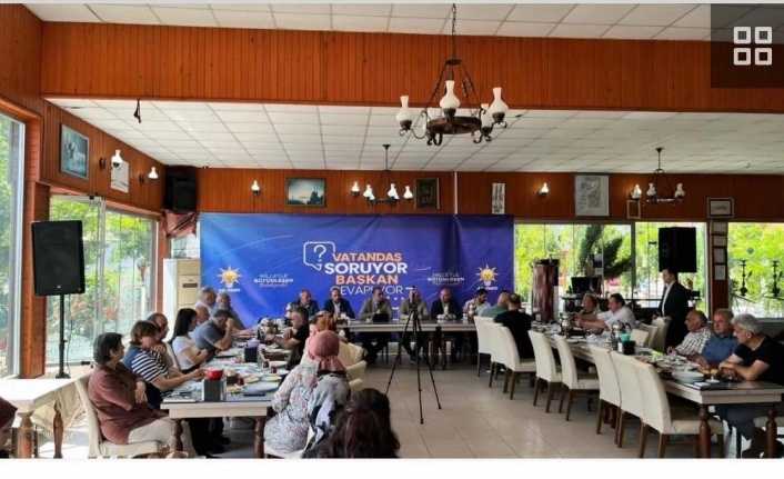 Başkan azizoğlu vatandaşların sorularını cevaplandırdı.