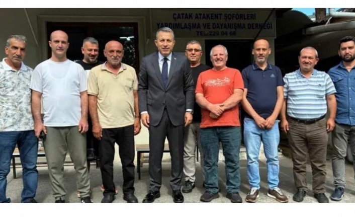 Vali Şahin şoför esnafın yanındayız dedi