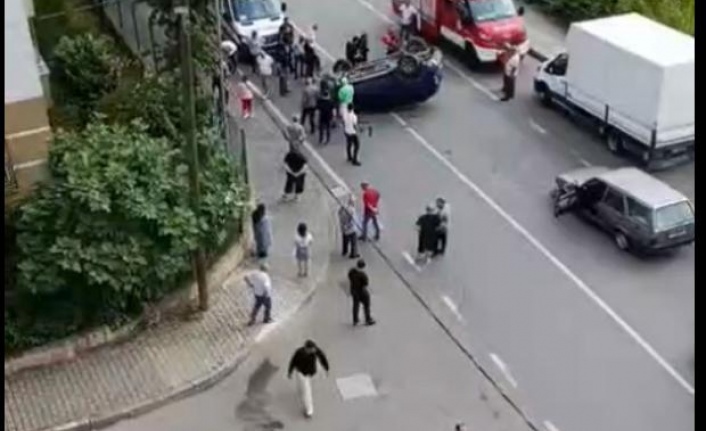 Ortahisar’da trafik kazası.