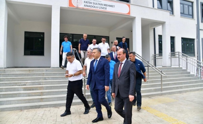 Vali Şahin milli eğitim yatırımlarını denetledi