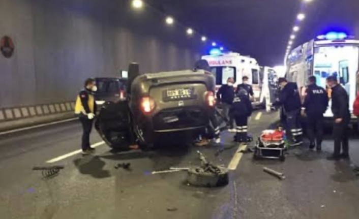 Yomra’da trafik kazası 8 yaralı.