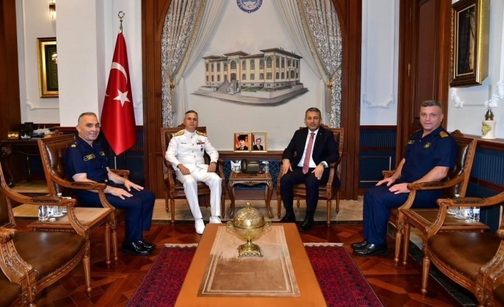 Denizciler Vali Şahin’i ziyaret ettiler.