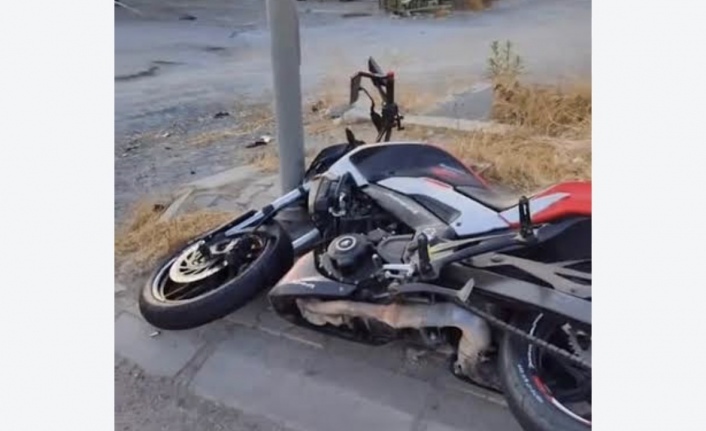 Maçka’da motosiklet kazası.