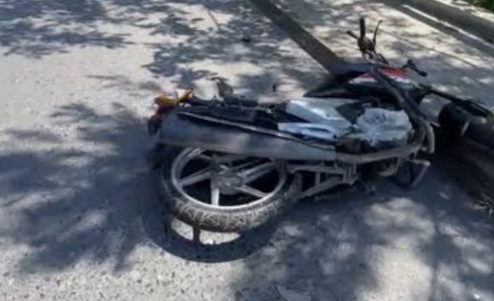 Maçka’da motosiklet kazası 2.yaralı.