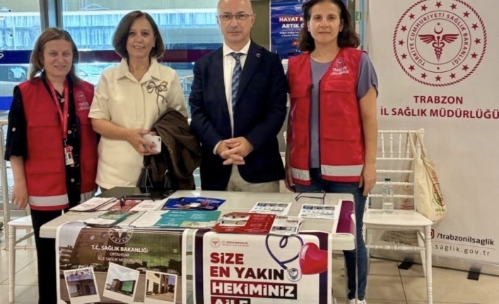Ortahisar ilçe sağlık müdürlüğü Havalimanı’na stand kurdu
