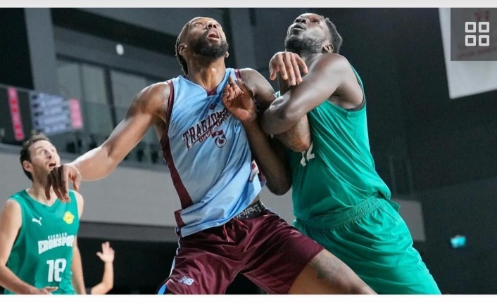 Trabzonspor basketbol 77 -75 mağlup oldu.
