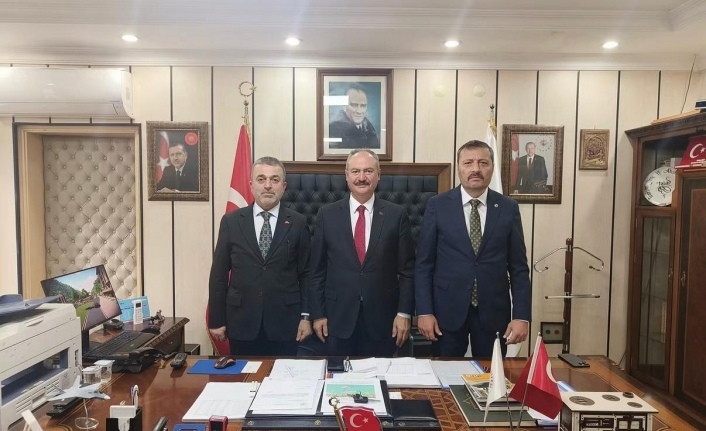 Başkan hacısalihoğlu Başkan Dr Aşık’ıziyaret etti .