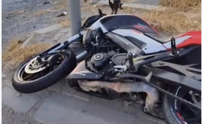 Maçka’da motosiklet kazası.