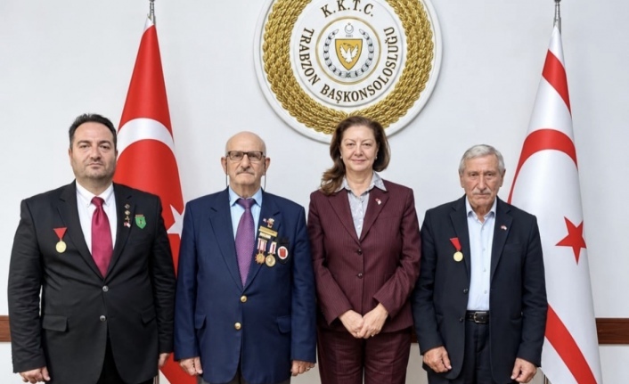 Gazi ve Gazi Torunlarından KKTC Trabzon Başkonsolosu Fatma Demirel’e Anlamlı Ziyaret