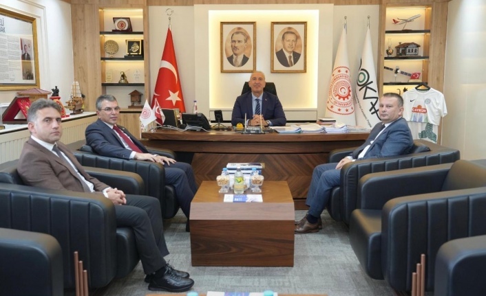 Bölge müdürü Demirci DOKAP başkanı Gültekin’i ziyaret etti