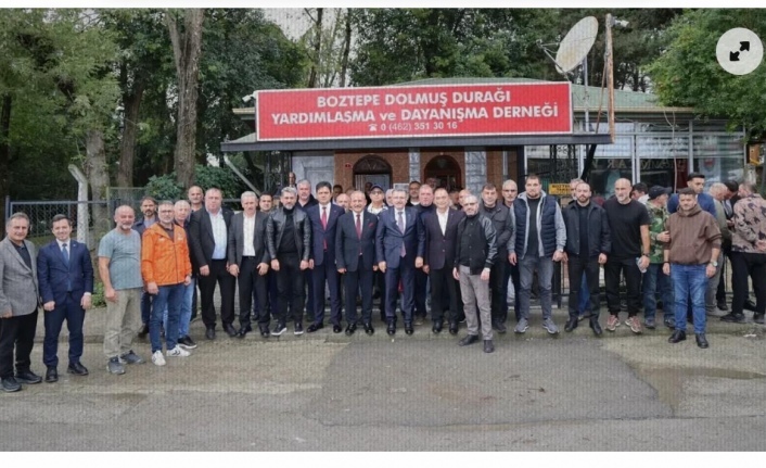 Başkanlar Boztepe durağını ziyaret ettiler.