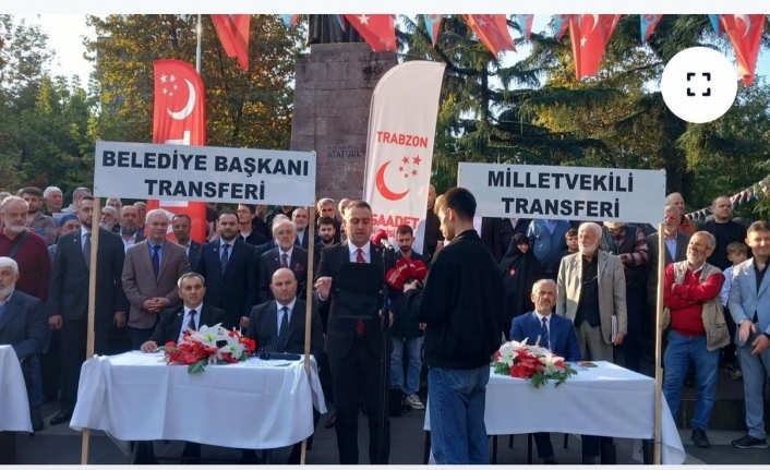 SP ortahisar ilçe  Başkanlığı Atatürk alanına masaları kurdu