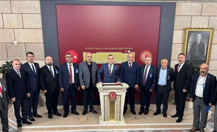 Beşikdüzü’lü muhtarlar  TBMM’de.